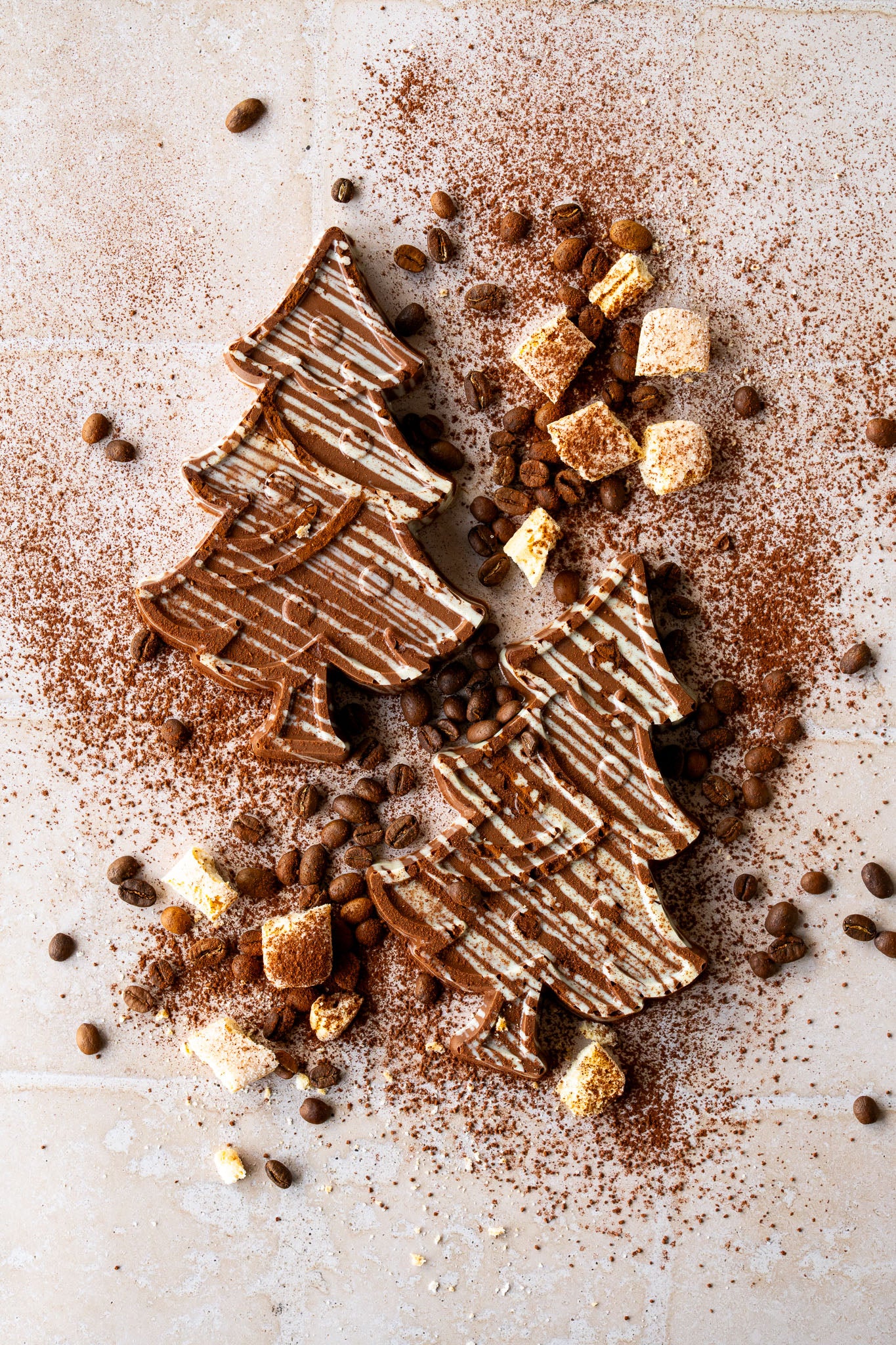 Kerstchocolade | Gevulde kerstboom Tiramisu