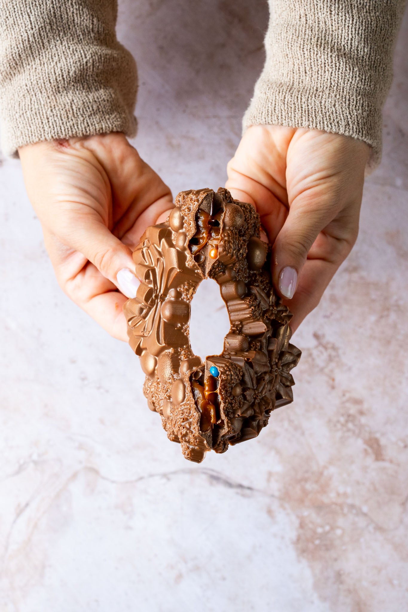 Ambachtelijke chocolade | Luxe kerstkrans