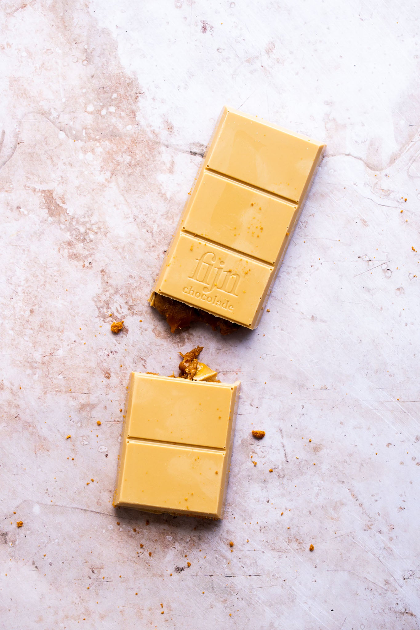 Gold bar met speculoos én karamel vulling | Ambachtelijke chocolade