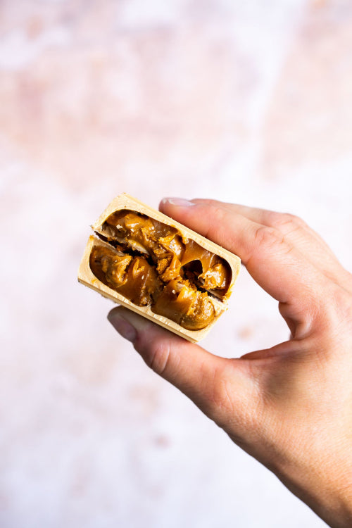 Gold bar met speculoos én karamel vulling | Ambachtelijke chocolade