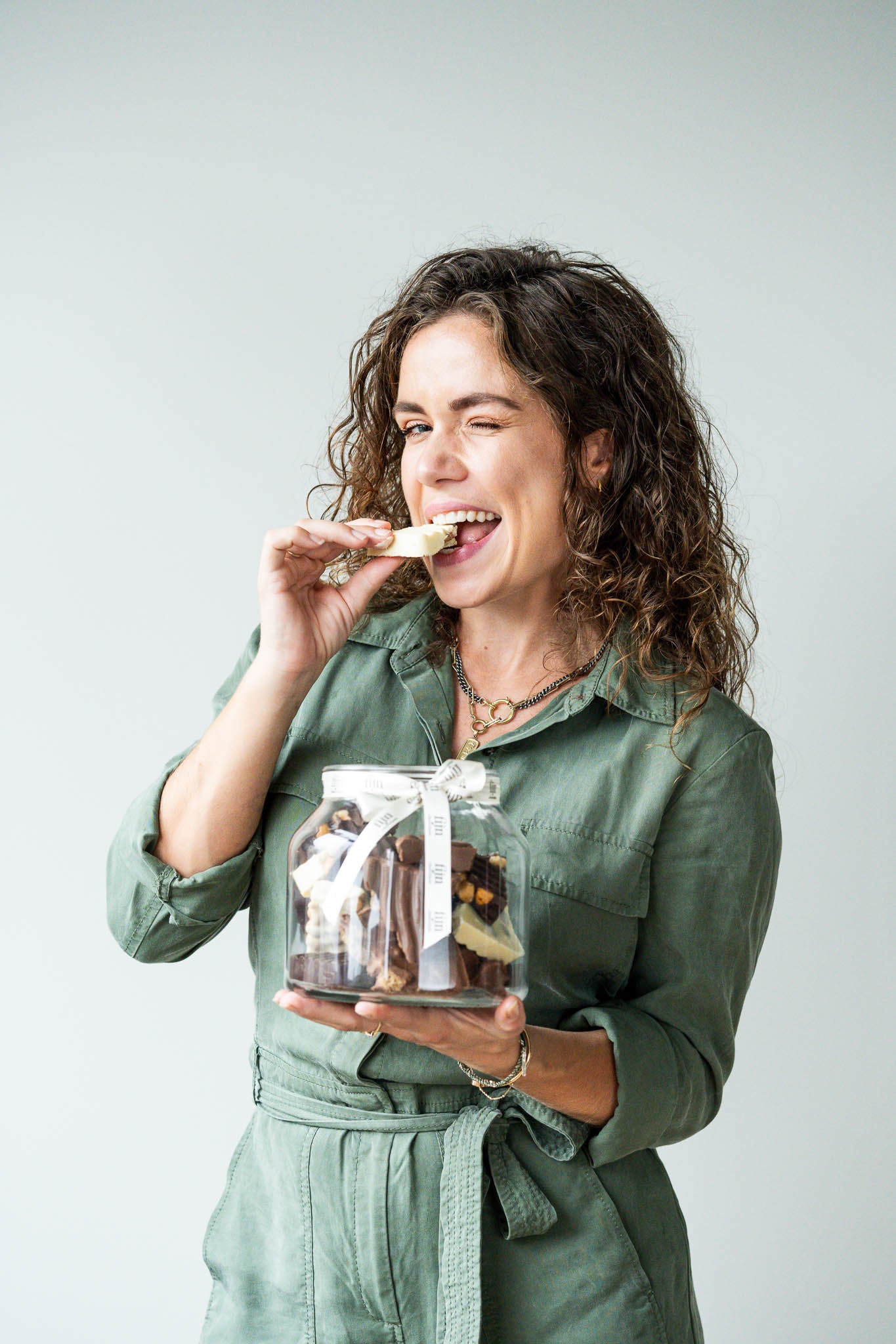 Ambachtelijke chocolade met amarena kersen