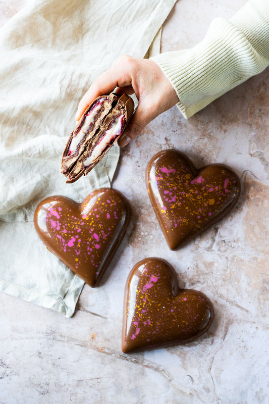 Ambachtelijke chocolade harten voor Moederdag | Pre-order 6 Mei