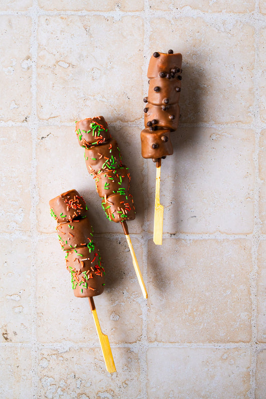 Marshmallows met melkchocolade
