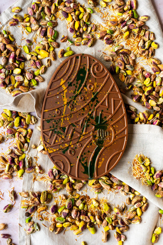 Ambachtelijk melk pistache kadayif Paasei | 275 gram