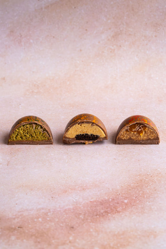 Ambachtelijk gevuld half Paaseitje | 90 gram