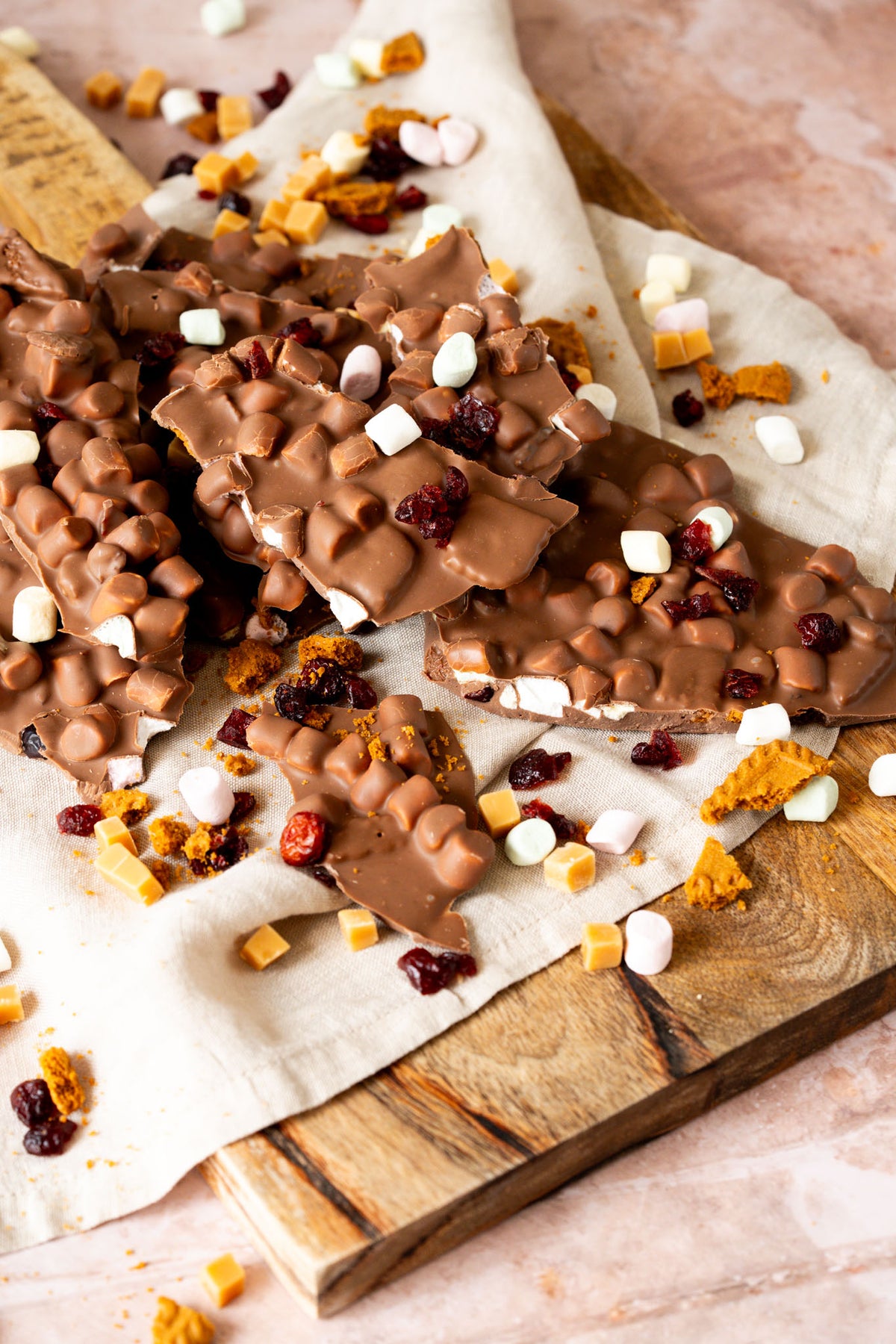Rocky road | Winter edition | Fudge, cranberry, lotus & marshmallow