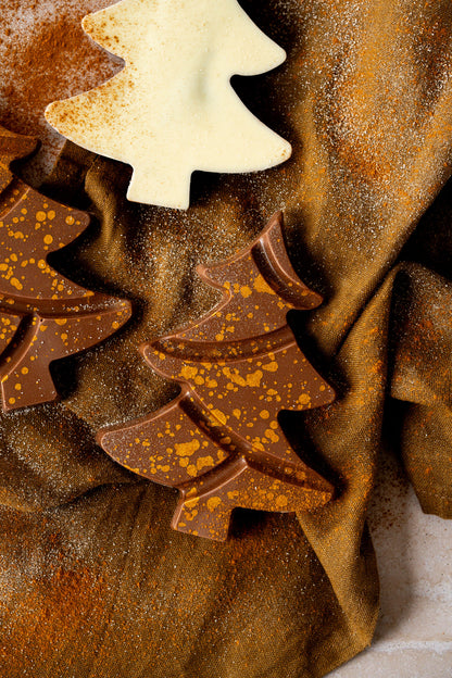 Kerstboom met chai latte vulling | 90 gram