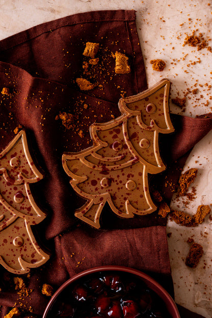 Ambachtelijke chocolade kerstboom | Monchou met kersen, vanille en bastogne