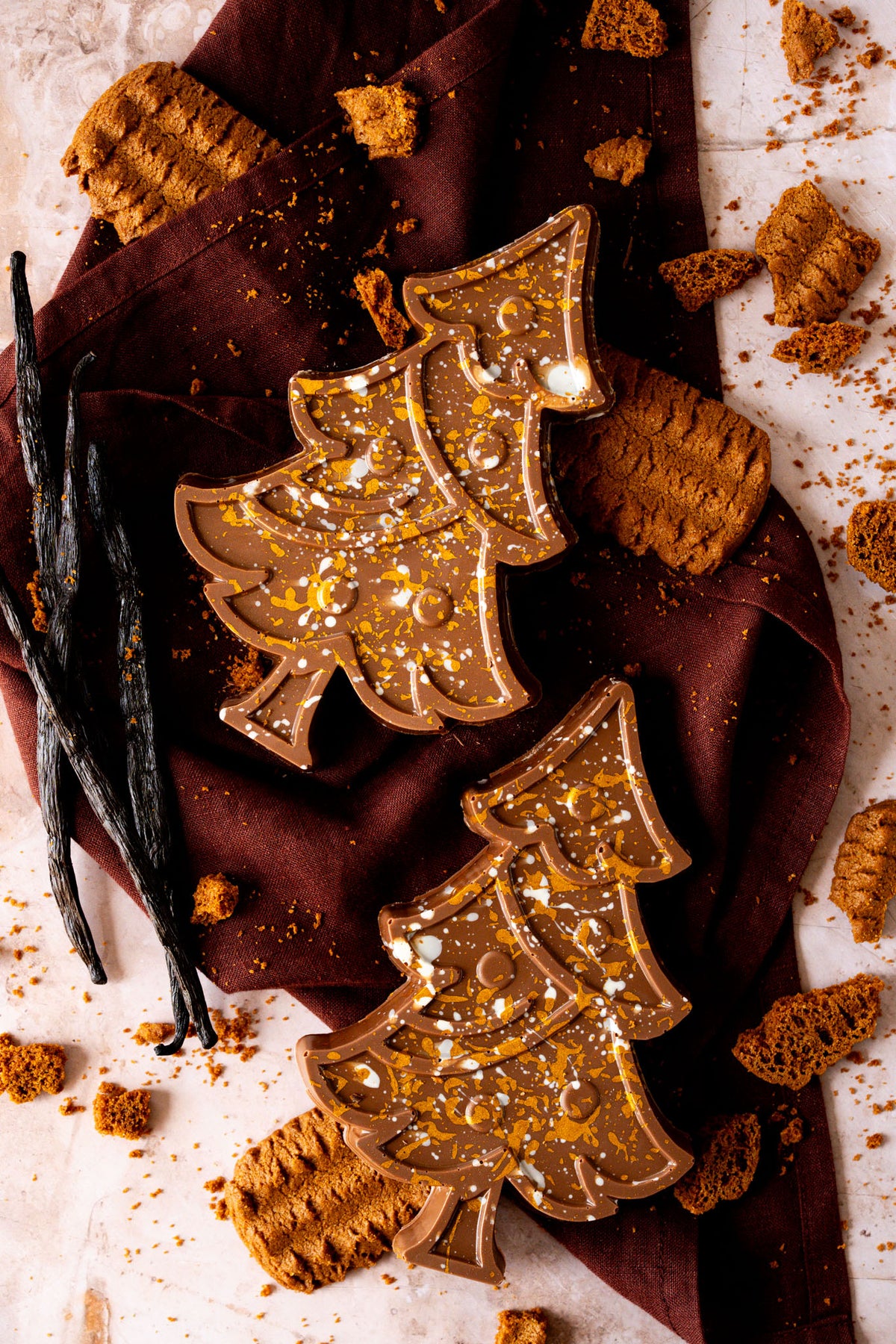 Ambachtelijke chocolade kerstboom | Bastogne parfait