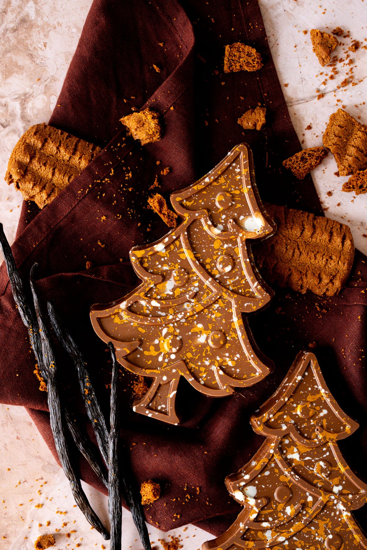 Ambachtelijke chocolade kerstboom | Bastogne parfait