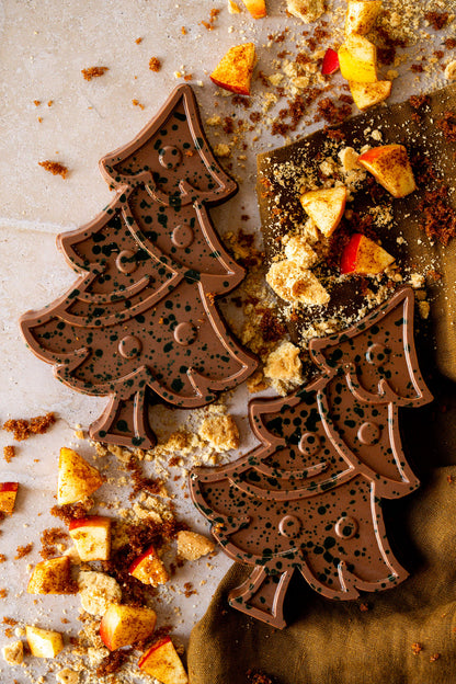 Ambachtelijke chocolade kerstboom | Apple crumble