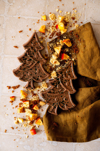 Ambachtelijke chocolade kerstboom | Apple crumble